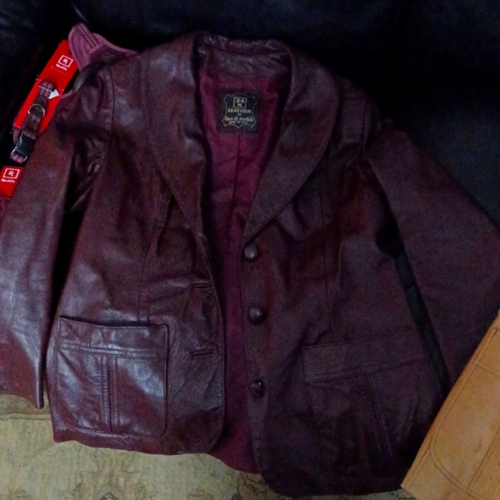 Sheep mates leather jacket 1970 style